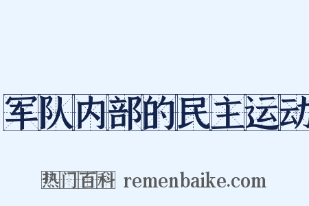 军队内部的民主运动是什么意思的图片
